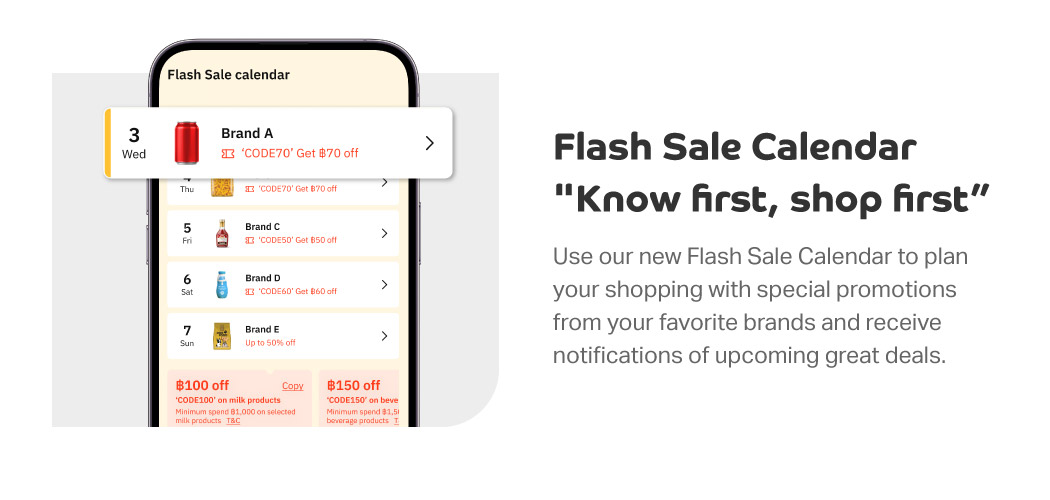 Tops Online New Features Flash Sale Calendar